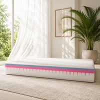 Maßgefertigte Mehrschichtige Schaumstoffmatratze Vakuumverpackt Druckentlastende Memory-Schaum-Bettmatratze für King Queen Twin Size Hotel