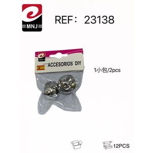 Mnj Bell Accessorio Fai-da-Te, Confezione da 2 Pezzi, Oggetto Decorativo in Metallo per Artigianato - Product Image 3