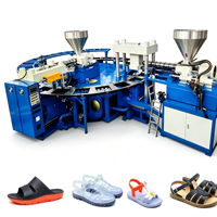 Machine de fabrication de chaussures à sangle en PVC bicolore automatique à grande vitesse