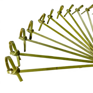 Prix compétitif Brochettes en bambou robustes respectueuses de l'environnement Toucher naturel Zéro déchet Brochettes en bambou biologique pour la restauration gastronomique - Product Image 2