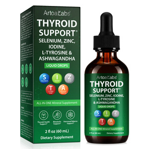 Integratore Liquido per il Supporto della Tiroide, Vegano, Senza Alcool, 60ml, <span class=keywords><strong>con</strong></span> Selenio, <span class=keywords><strong>Zinco</strong></span>, Iodio e Vitamine, Etichetta Privata all'Ingrosso - Product Image 1