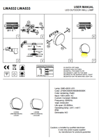 Éclairage extérieur d'escalier à led blanc extérieur monté en surface IP65 haut et bas