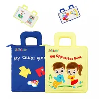Montessori игрушки для детей 1 год Беби-книги Обучение Образование 3D Тихая ткань Развивающая книга для малышей 2 года Подарки