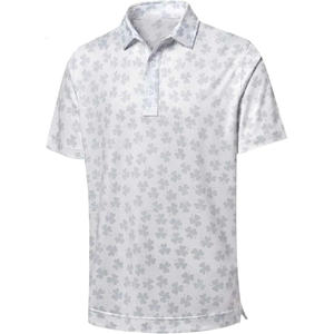 Polo pour homme à manches courtes en soie de glace haut de gamme respirant imprimé partout décontracté polo de golf d'été - Product Image 6