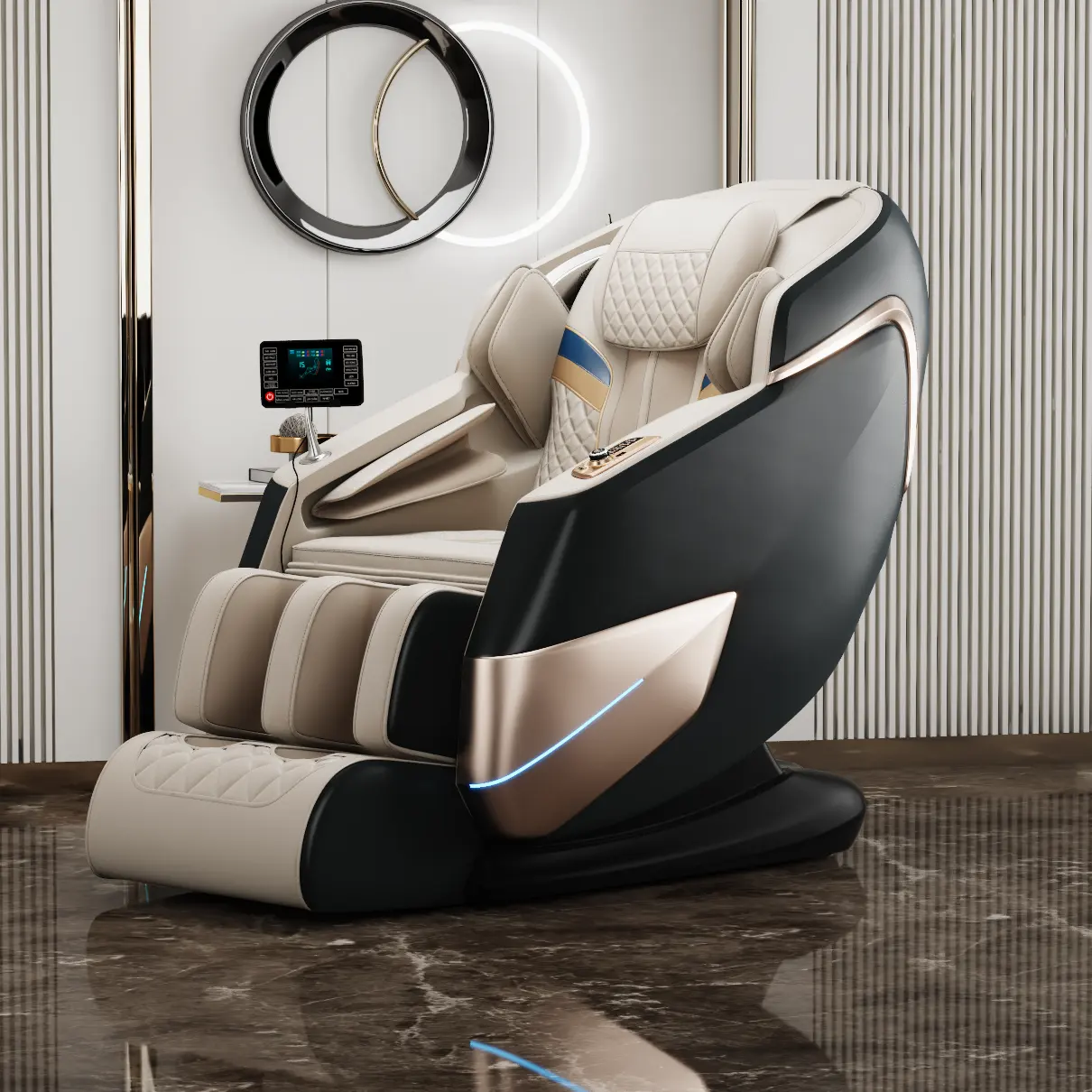 Produttore OEM ricarica usb sedia massaggiante SL di lusso Shiatsu 4d a gravità zero di alta qualità
