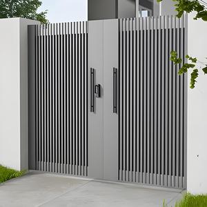 <span class=keywords><strong>Portail</strong></span> moderne en aluminium revêtu, clôture de jardin, entrée principale, design de <span class=keywords><strong>portail</strong></span>, style à ouverture automatique, villa, écologique, modélisation 3D - Product Image 2
