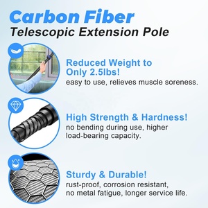 Brosse télescopique professionnelle pour panneaux solaires, avec manche en fibre de carbone, nettoyeur de modules photovoltaïques, alimenté en eau, <span class=keywords><strong>kit</strong></span> de <span class=keywords><strong>lavage</strong></span> de <span class=keywords><strong>vitres</strong></span> de voiture - Product Image 5