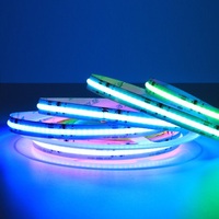Cob Rgb Led Bande Lumineuse 15w Haute Qualité Coloré Smart 5m 12v 24v Rgbw rgb Cob Led Bande