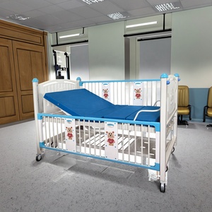 Cama de Hospital Pediátrica Portátil de Metal Ajustable con Asistencia de Gas, con Barandillas Desmontables e Infusión para Centros Diurnos - Product Image 5