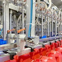 Ligne de production de machines de remplissage automatiques de détergent liquide pour vaisselle, nettoyant pour les mains, à piston servo