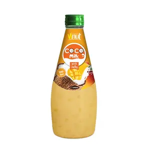 Botol susu kelapa VINUT kualitas Premium 290ml dengan rasa jeli mangga Harga Murah label pribadi penjualan terbaik OEM ODM BRC HALAL