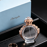 Bouteille de 80 ml en or rose avec couvercle à sertir pour la vente en gros et l'approvisionnement de kits de parfum – Bouteilles de parfum en gros