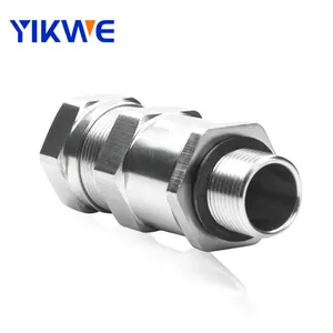 Single Seal EX Cable Gland Metal Explosion Proof Cable Glands M48 Size With IP68 Cable Gland Supplier