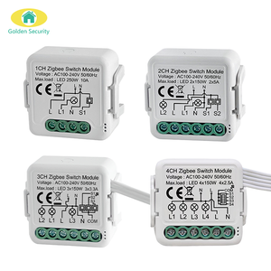 2025 TZigbee Smart Home 1 2 3 <strong>4</strong> Non-neutral Smart Wall Switch <strong>Module</strong> APP Alexa <strong>Voice</strong> Control <strong>Timer</strong> Control Live Switch <strong>Module</strong> - Product Image 1