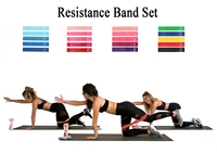 NQ SPORTS - Juego de 5 Bandas de Resistencia para Ejercicio, Mini Bandas Elásticas para Entrenamiento, Fisioterapia y Moldeamiento Corporal