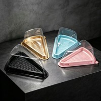 Boîte à gâteau en PET de qualité alimentaire, emballage transparent pour pâtisserie, mini boîte à dessert mousse, étui cadeau, logo personnalisé