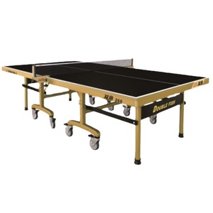 Table de tennis de table Double Fish, surface noire de 25 mm d'épaisseur, pliable, mobile, pour entraînement professionnel en intérieur - Product Image 4