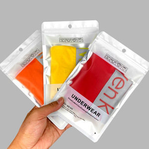 Tùy Chỉnh Móc Áo Đồ Lót Bao Bì Quần Áo <span class=keywords><strong>Zip</strong></span> Túi Trong Suốt Foil Túi Nam Đồ Lót Túi Nhựa - Product Image 3