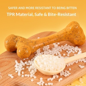 कुत्ते चऊ हड्डी काटने-प्रतिरोधी tpr पिल्ला बड़े कुत्ते गोल्डन रिट्रीवर दबाया हड्डी खिलौना आपूर्ति - Product Image 4