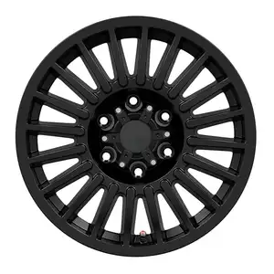 Car Wheel Rims Aluminium Alloy Black OEM Customized Design Material 17 Inch Service 6*139.7 light truck 4*4