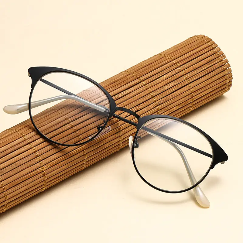 New Trend Photochromic Glasses Anti Eye Strain/Blue Light Blocking Eye Glasses For Women Metal Reading Glasses