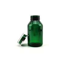 Bouteilles de capsules vides en plastique PET de 190 cc, contenants pour pilules de vitamines, emballages de bouteilles de capsules avec bouchon à vis