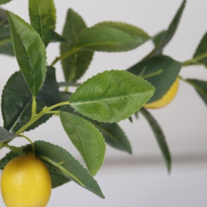 Arbre artificiel en plastique en pot, citronnier, pour décoration intérieure et extérieure, maison, bureau, jardin, plantes artificielles, faux - Product Image 3