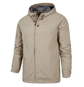 Chaqueta de hombre de moda personalizada cortavientos al aire libre senderismo impermeable entrenamiento sudaderas con capucha chaquetas de abrigo para hombres - Product Image 4