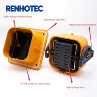 Connecteur de déconnexion manuelle haute tension pour véhicule électrique, 2 broches, 500A, application électrique, série MSD