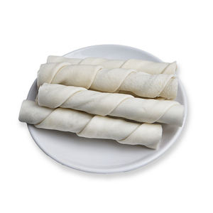 100% doğal ham deri füme domuz eti kabadayı sopa dolum köpek çiğnemek kemik aperatifler - Product Image 3