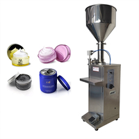 Machine de remplissage semi-automatique verticale à piston pneumatique pour boissons, miel, huile, pâte, liquides, cosmétiques, shampoing, sachets et bouteilles
