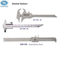 Tian tian — règle dentaire, en acier inoxydable, orthodontique de 80 mm