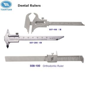 Righello dentale ortodontico in acciaio inossidabile 80 mm Tiantian - Product Image 2