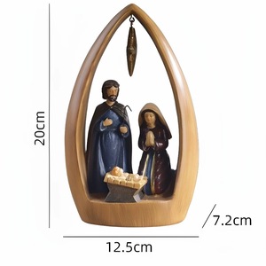Presepe in resina su misura statua religiosa <span class=keywords><strong>di</strong></span> santo statua sacra della famiglia <span class=keywords><strong>di</strong></span> gioseph Mary gesus per la decorazione della chiesa modello modello - Product Image 5