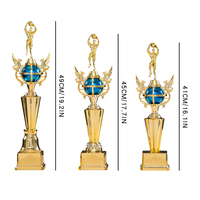 Trophée en plastique sur base dorée MVP, sur mesure, artisanat antique, pour entraîneur de basketball, cadeaux de bienvenue AD26, assemblable, UV