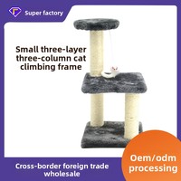 Poteau à gratter pour chat en sisal personnalisable avec base en bois pour les détaillants et les distributeurs d'animaux de compagnie Prix d'usine