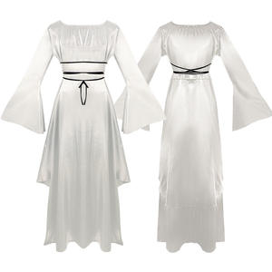 فستان طويل بتصميم عتيق جاهزة للشحن للبالغين, فستان طويل من 6 ألوان بتصميم عتيق من القرون الوسطى وعصر النهضة ، فستان تنكري بتصميم عتيق للحفلات التنكرية ، متوفر بـ 6 ألوان - Product Image 2