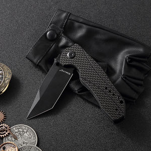 Pisau Lipat Saku EMHTiii untuk Hari Ayah dan Hari Valentine, dengan Gagang Serat Karbon, Bilah D2 Kekerasan Tinggi, Cocok untuk Berkemah dan Berburu - Product Image 3