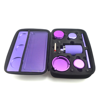 VA Best-seller Kit d'accessoires pour fumer des herbes en aluminium de haute qualité comprenant des briquets et des essentiels pour fumer