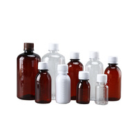Échantillon gratuit de vente flash pour différentes capacités 30ml 50ml 100ml nouvelle bouteille de sirop en plastique ambré d'érable