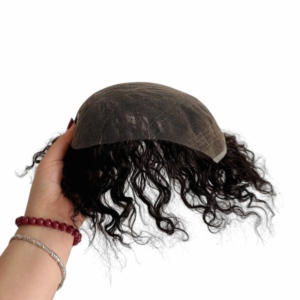 Pelucas de Cabello Humano con Encaje Completo de 18 mm para Hombre, Sistema Capilar, Tupé para Hombre, Baja Densidad, Buena Calidad # 1B - Product Image 5