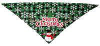Bandana de Noël pour chien, écharpe festive pour animaux de compagnie, imprimé flocon de neige, renne, citrouille, en polyester, bavoir pour chat, accessoires de cou pour chiot, ensemble