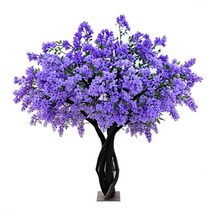 Árbol de <span class=keywords><strong>Jacaranda</strong></span> Artificial resistente a los rayos UV paisaje interior al aire libre exposición boda evento Fiesta decoración púrpura flor árbol - Product Image 4