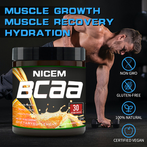 Supplemento proteici della bevanda di sport aromatizzati su ordinazione dell'etichetta privata polvere di <span class=keywords><strong>BCAA</strong></span> dell'aminoacidi vegano 2:1:1 - Product Image 4