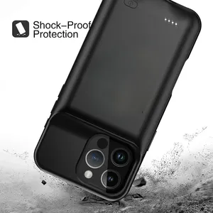 Estuche con Batería de 10000 mAh para <span class=keywords><strong>iPhone</strong></span> 17 Pro Max, 14 Plus, 15, 16, 13 Mini, 12, 11 Pro Max, X, XS, XR, 6, 6S, 7, 8, <span class=keywords><strong>SE</strong></span> <span class=keywords><strong>2020</strong></span>, Cargador de Batería, Banco de Energía - Product Image 5