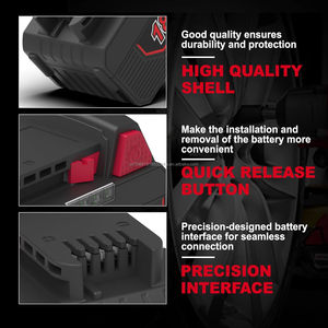 Mil công cụ sản lượng cao cho gói thay thế <span class=keywords><strong>18V</strong></span> M-18 Pin cho 2 pin không dây khoan công cụ 9Ah điện M-18 Pin - Product Image 3