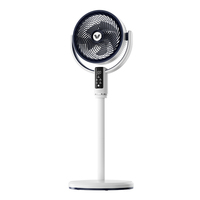 Ventilateur de table électrique USB silencieux à turbine, contrôle numérique, télécommande, oscillation, classe d'efficacité énergétique, pour camping-car, extérieur, hôtel, en plastique