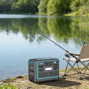 2400W <b>Portable</b> Power Station Solar <b>Generator</b> Pure Sine Wave MPPT for Camping RV Car Emergency Fridge Drone Electronics - Product Image 4