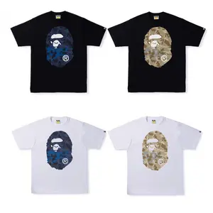 New Summer Ape Head Bapes T-shirt Men's T-shirts Drop Shoulder Loose T shirt Top Tee Shirts T-shirt Streetwear