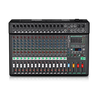 Console de mixage audio professionnelle 8/12/16 canaux, contrôleur DJ, console de mixage audio, alimentation fantôme 48V, effets 99DSP avec MP3/BT/USB